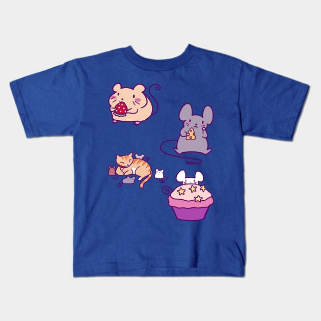 Cute Mice! Kids T-Shirt by saradaboru